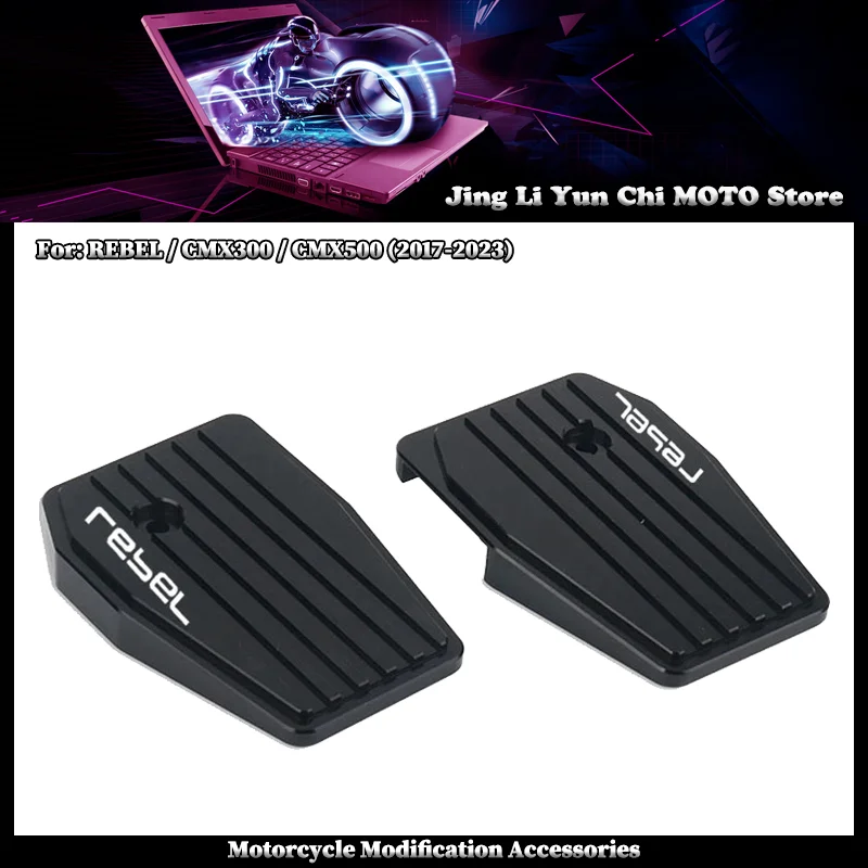 

Motorcycle Accessories Billet Wide Foot Pegs Pedals Footrest Footpegs Fit For HONDA CMX500 Rebel CMX 500 300 Rebel500 2017-2023
