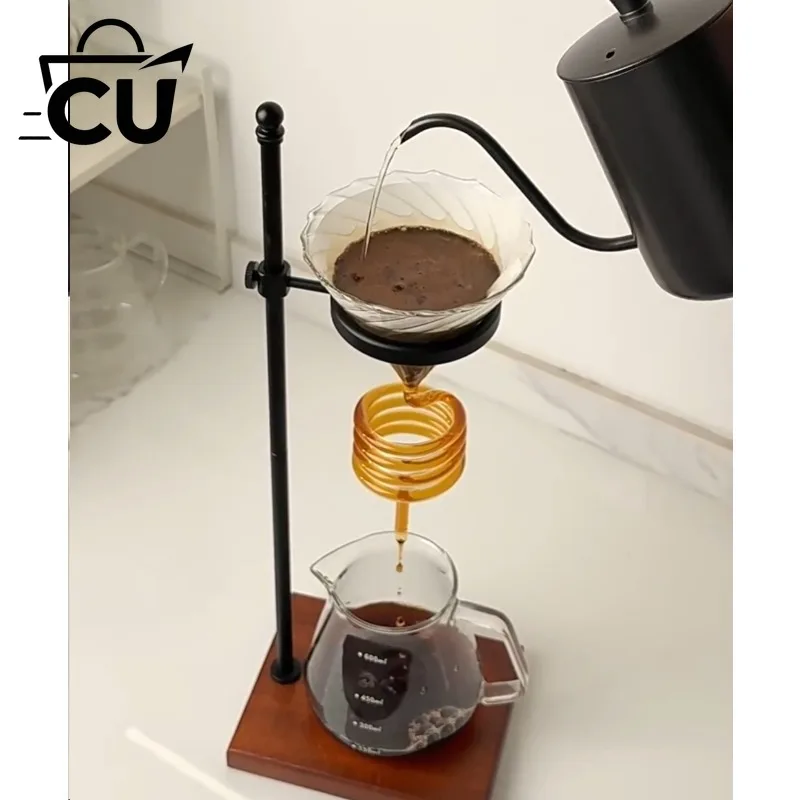 Spiral Cooling Dripper Ins Style Pour Over Stand  Filter Cup Holder Coffee Maker