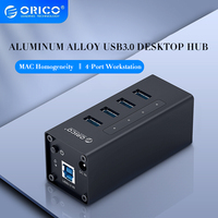 ORICO A3H4 Aluminum Hub USB High Speed USB 3.0 Hub USB Multi-Port USB3.0 Hub with Independent Power Computer Universal