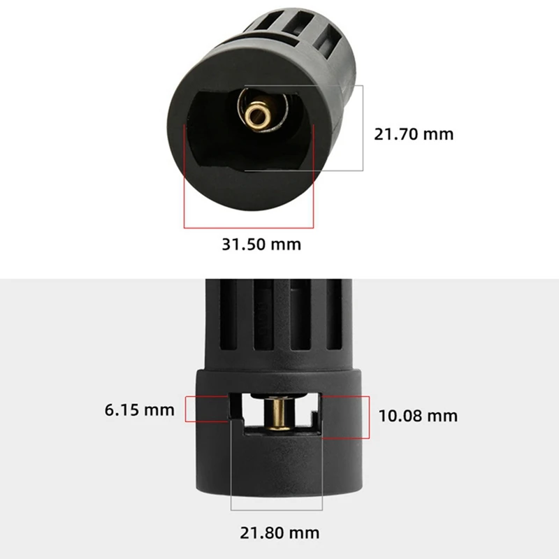 2X Compatible Pressure Washer Adapter, Replacement For Karcher Power Washer Accessory, 1/4 Inch Quick Connect