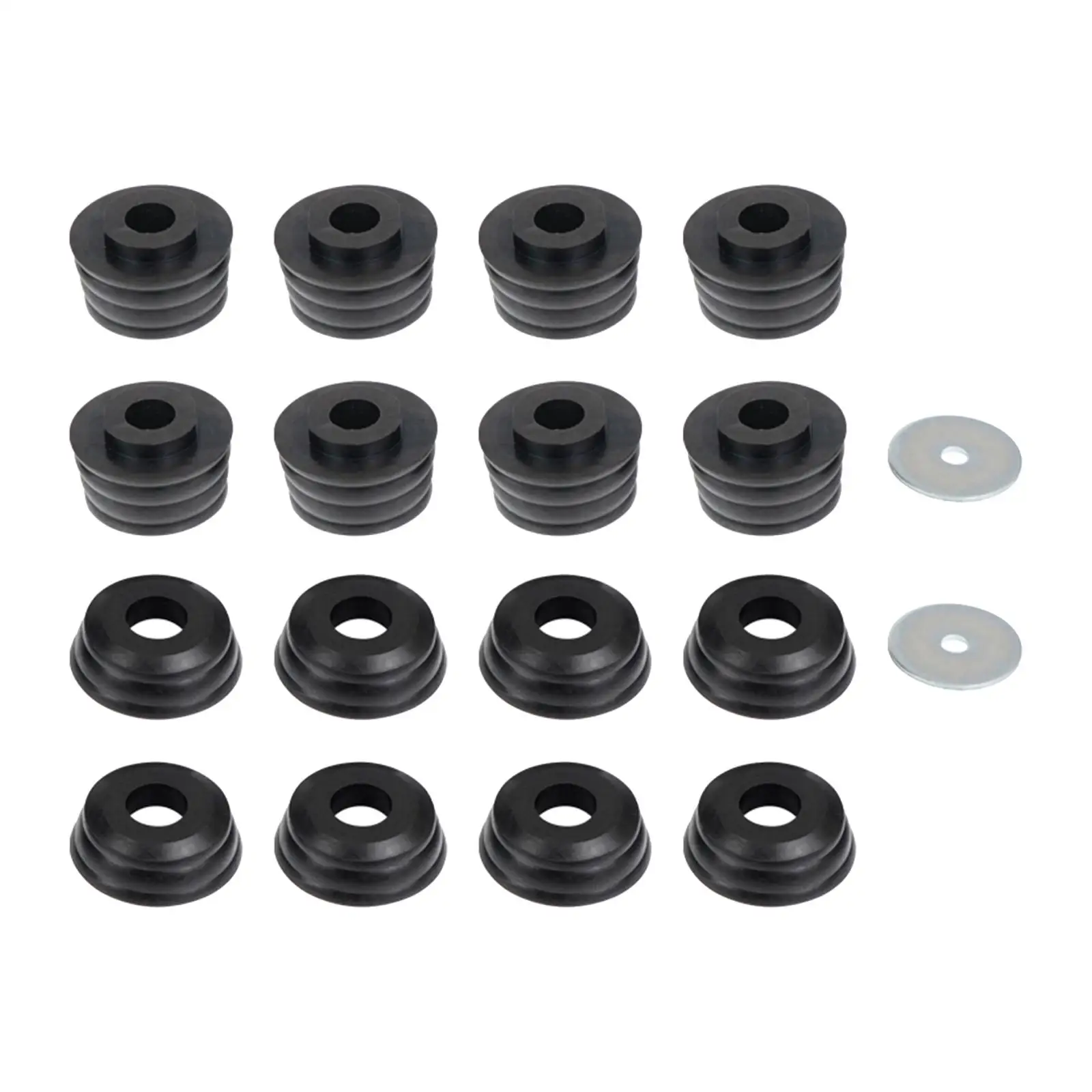 

Body Cab Bushing Kit Spare Parts Replacement Durable Body Mount Bushing Kit for Chevy Silverado 1500 2500 2WD 4WD 1999-2014