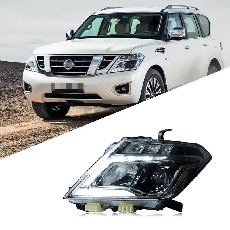 

High Quality Light Upgrade Modified Front Lamp Right & Left Composite Headlight For Nissan Patrol Y62/Y62 Headlamp