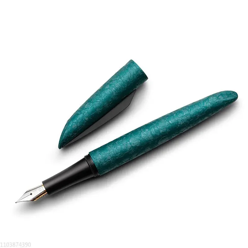 BANJU-Stylo plume série marbré naturel, stylo à encre, vert, noir, EF, F, 0.38, 0.5mm, affaires, école, fournitures de bureau, écriture lisse