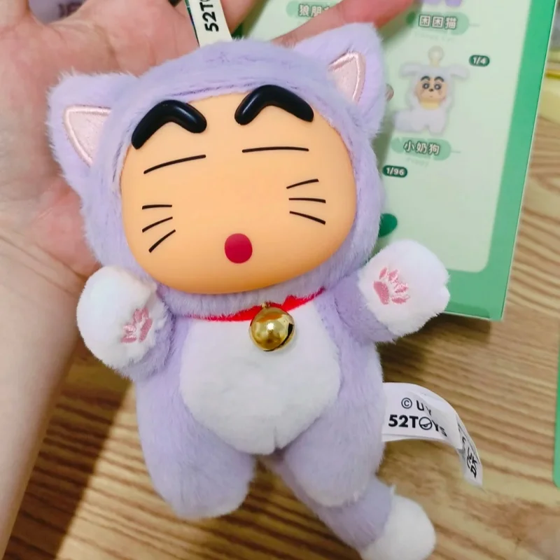 52toys Crayon Shin-Chan Grote Staarten Pluche Vinyl Blind Box Bag Charm Desktop Decoratie Leuke Figuur Pop Verrassing Kinderen geschenken