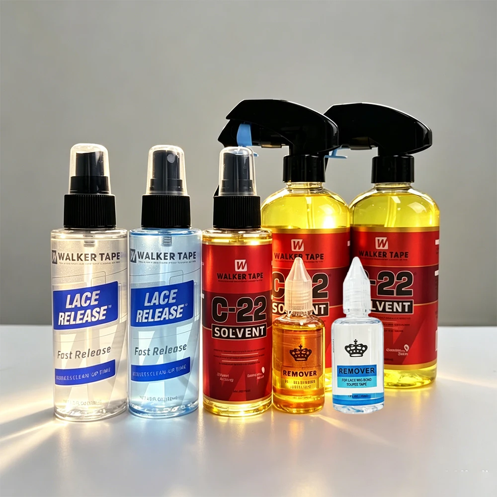 

C22 Solvent Spray Remover Fast Acting Gentle Non Residue Wig Glue Solvent Cleaner For Lace Front Wigs Toupee Hair Closure Tape