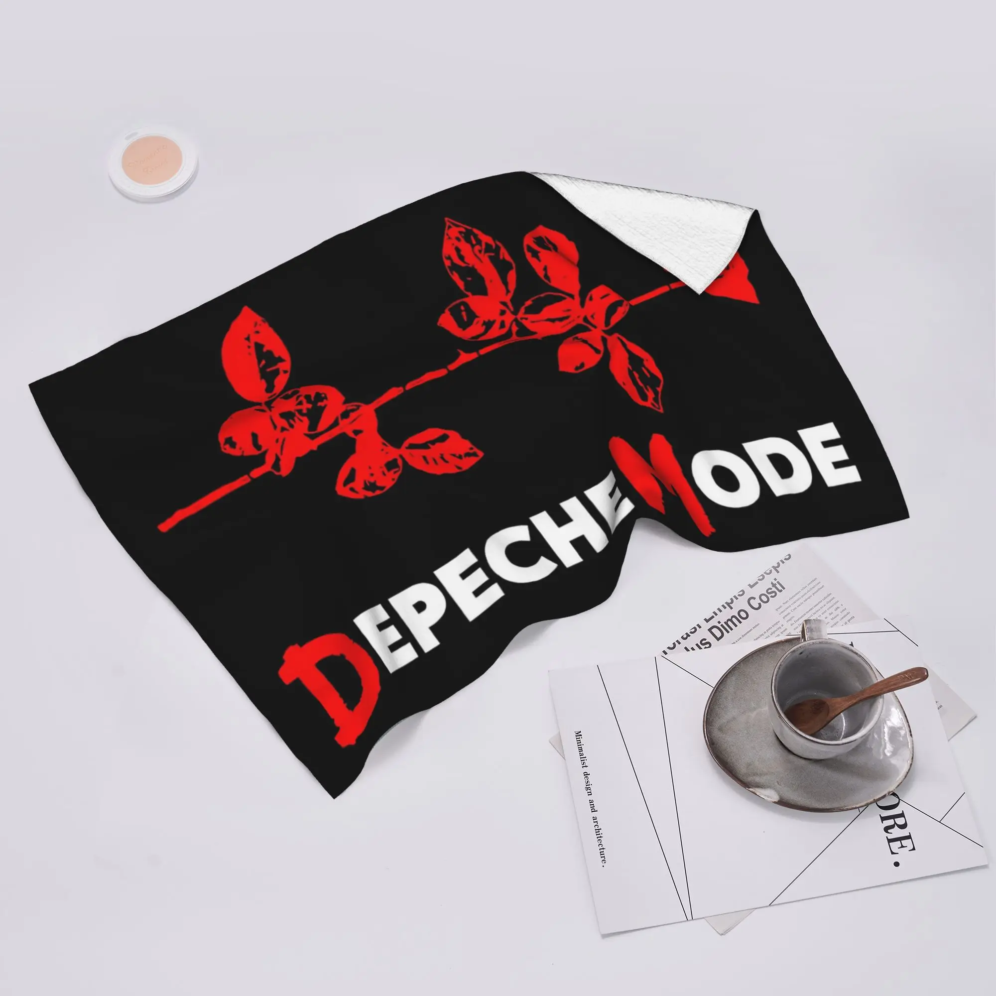 Custom Depeche Cool Mode Music Violator Soft Face Towel Quick Dry Pool Bath Cotton Towels Breathable