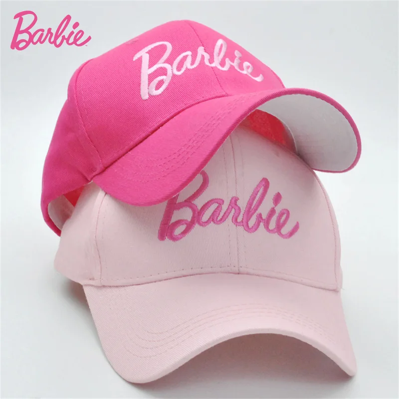 

Y2K Kawaii Barbie Girls Letters Embroidered Baseball Cap Cartoon Fashion Summer Sun Caps Outdoor Casual Mesh Hat Accessories