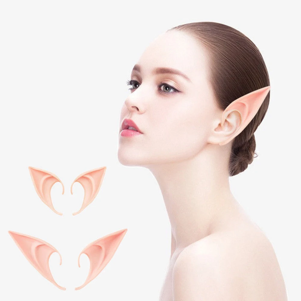 

1 Pair Latex Masquerade Accessories Elf Ear Fairy Pixie Ears Anime Party Dress Up Costume for Cosplay Halloween Anime Party