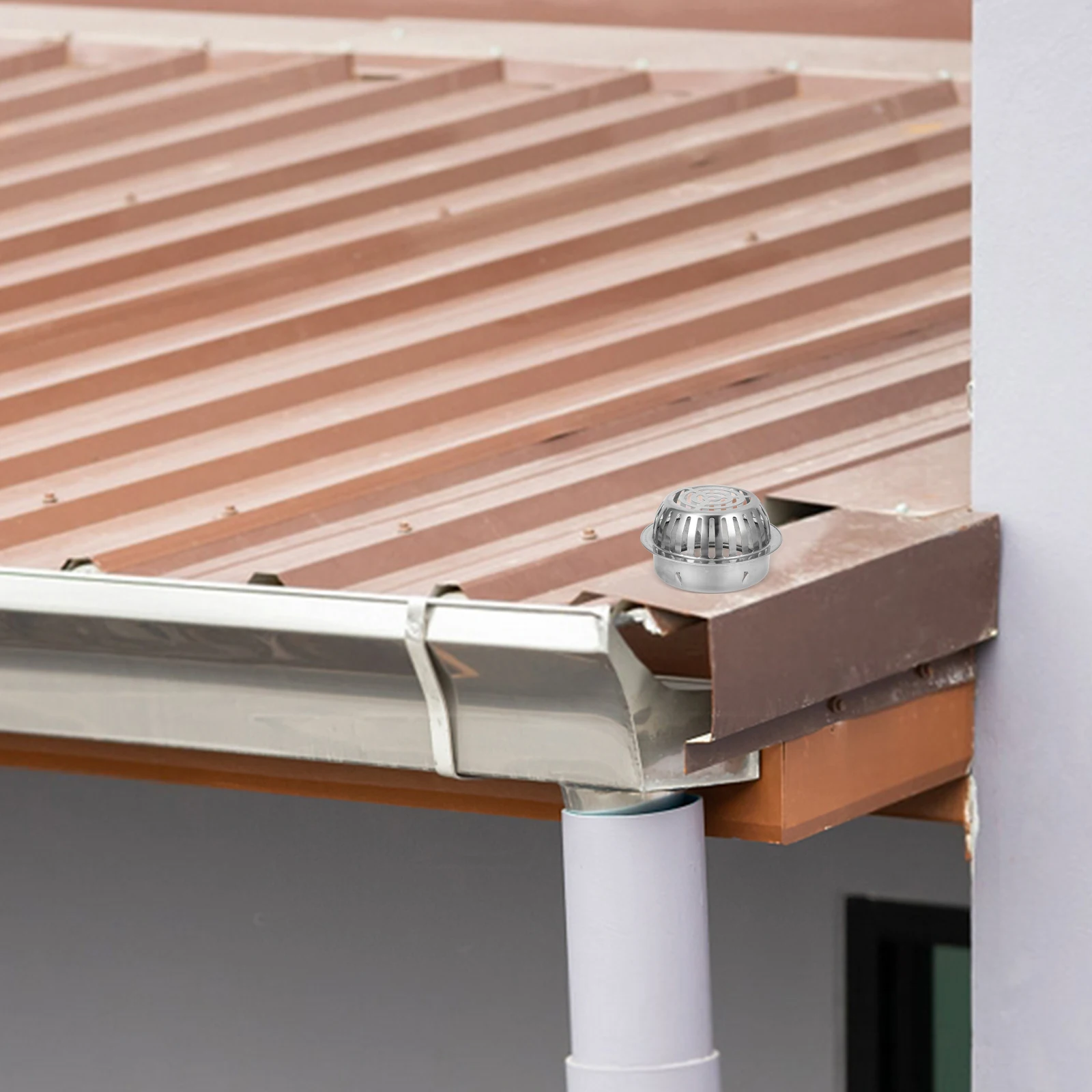 

Sturdy Stainless Steel Guard Filter Durable Protector Drain Filter Anti-Block Roof Drainage Strainer Cover Gutter Strainer