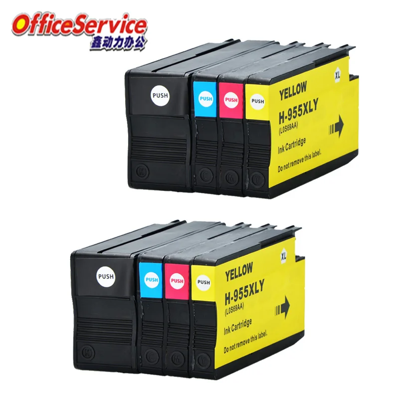 

955 955XL Ink Cartridge Compatible For HP955, suit for Officejet Pro 7720 7730 7740 8210 8216 8710 8720 8725 8730 8740 Printer