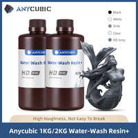 Anycubic Water Wash Resin Water Washable High Precision Low Odor Low Viscosity Support 3 Ways Washing For LCD 3D Printer Resin