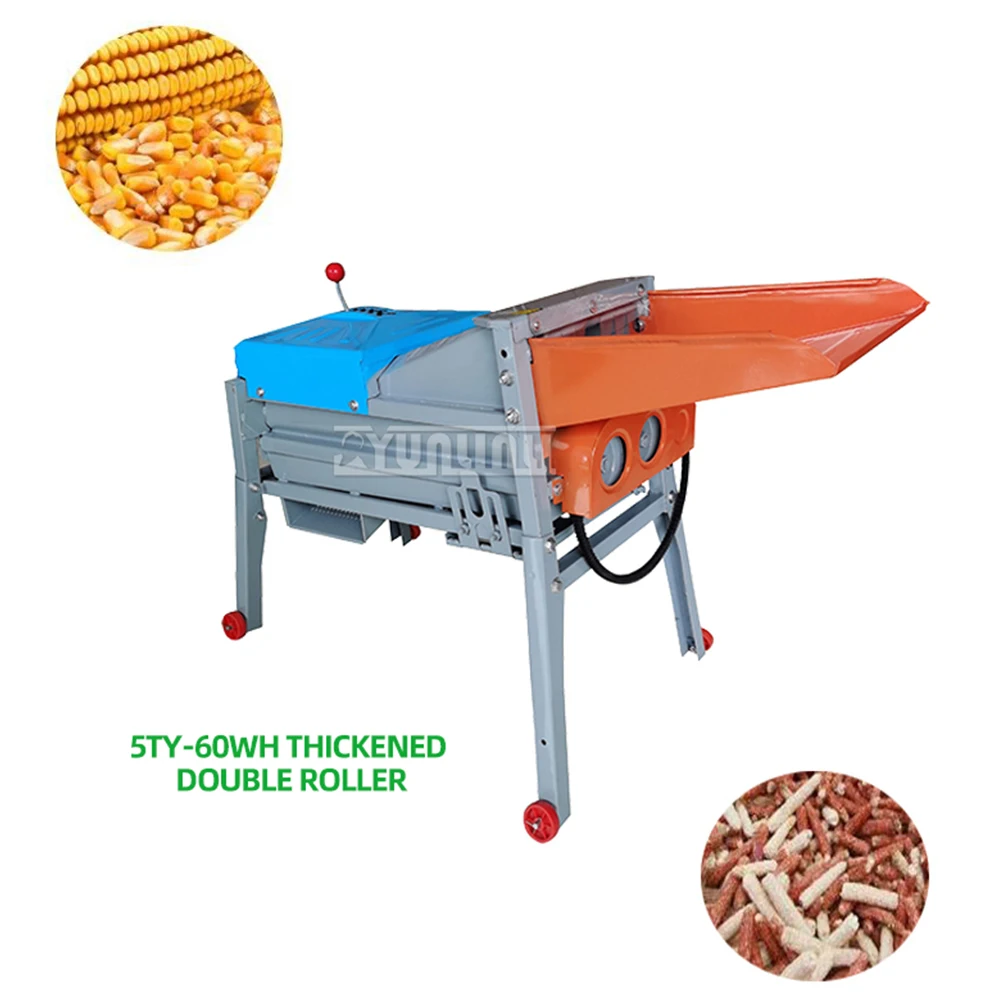 

2.2kw 220v Dual Drum Corn Thresher Household 220v Small Electric Thresher Corn Kernel Peeling Equipment