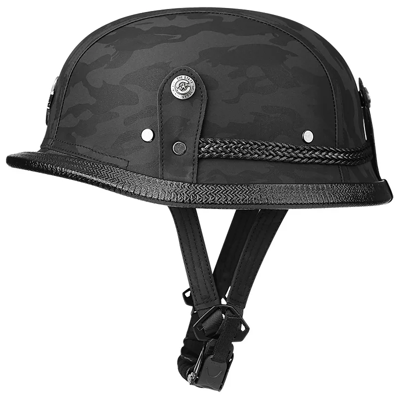 

Four Seasons, Scooter, Locomotive, Hard Hat, Retro, Winter, Lightweight, Half Helmet, Men's and Women's, Electric Vehicle Helmet