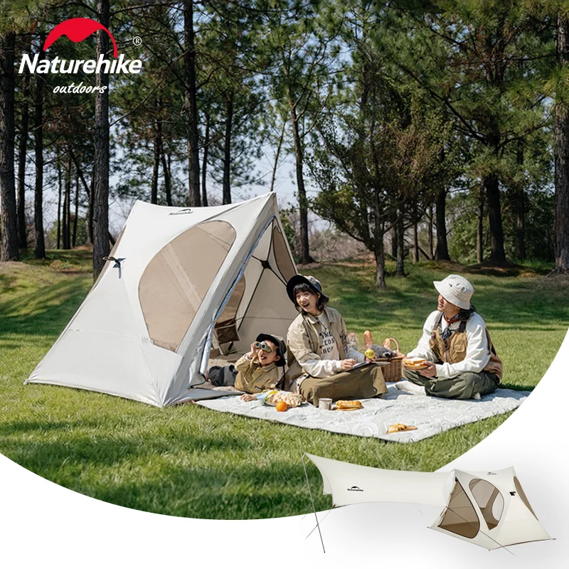 

Автоматическая складная палатка Natuehike Kabi 3-4 местная, семейный водонепроницаемый тент-навес от солнца для кемпинга и путешествий, автомобильные принадлежности
