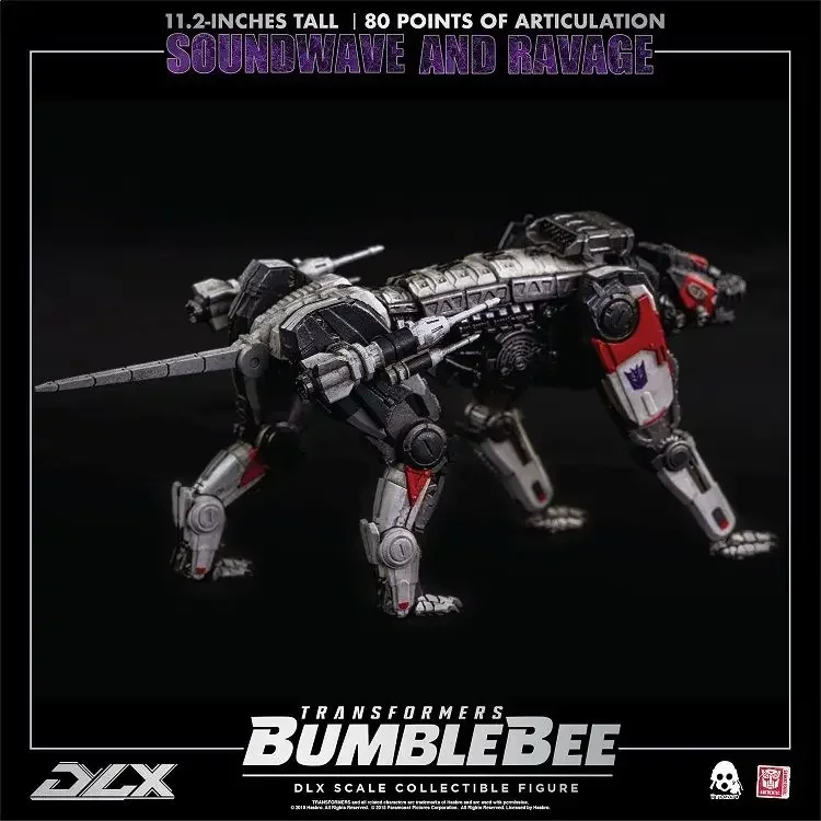 In Stock Threezero Transformation Masterpiece Bee DLX Soundwave and Ravage Deluxe Class 3A  Action Figure Toy Collection Gift