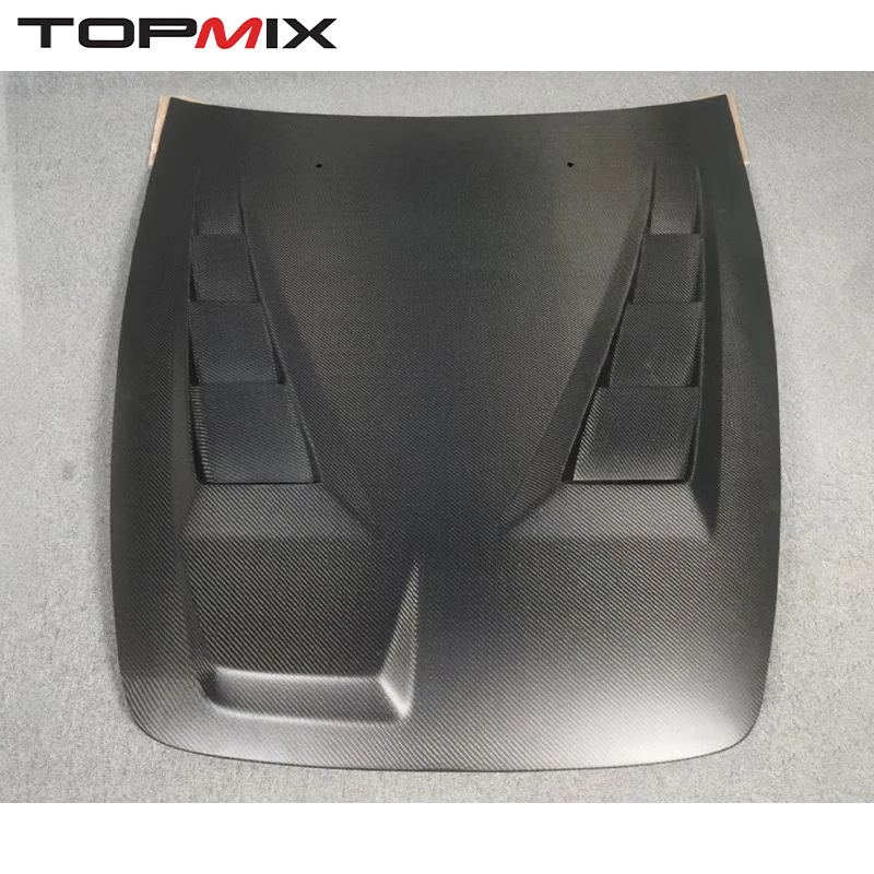 For Honda S2000 AP1 AP2 Mu-Style Vented Carbon Fiber Engine Hood (Matte/Gloss)