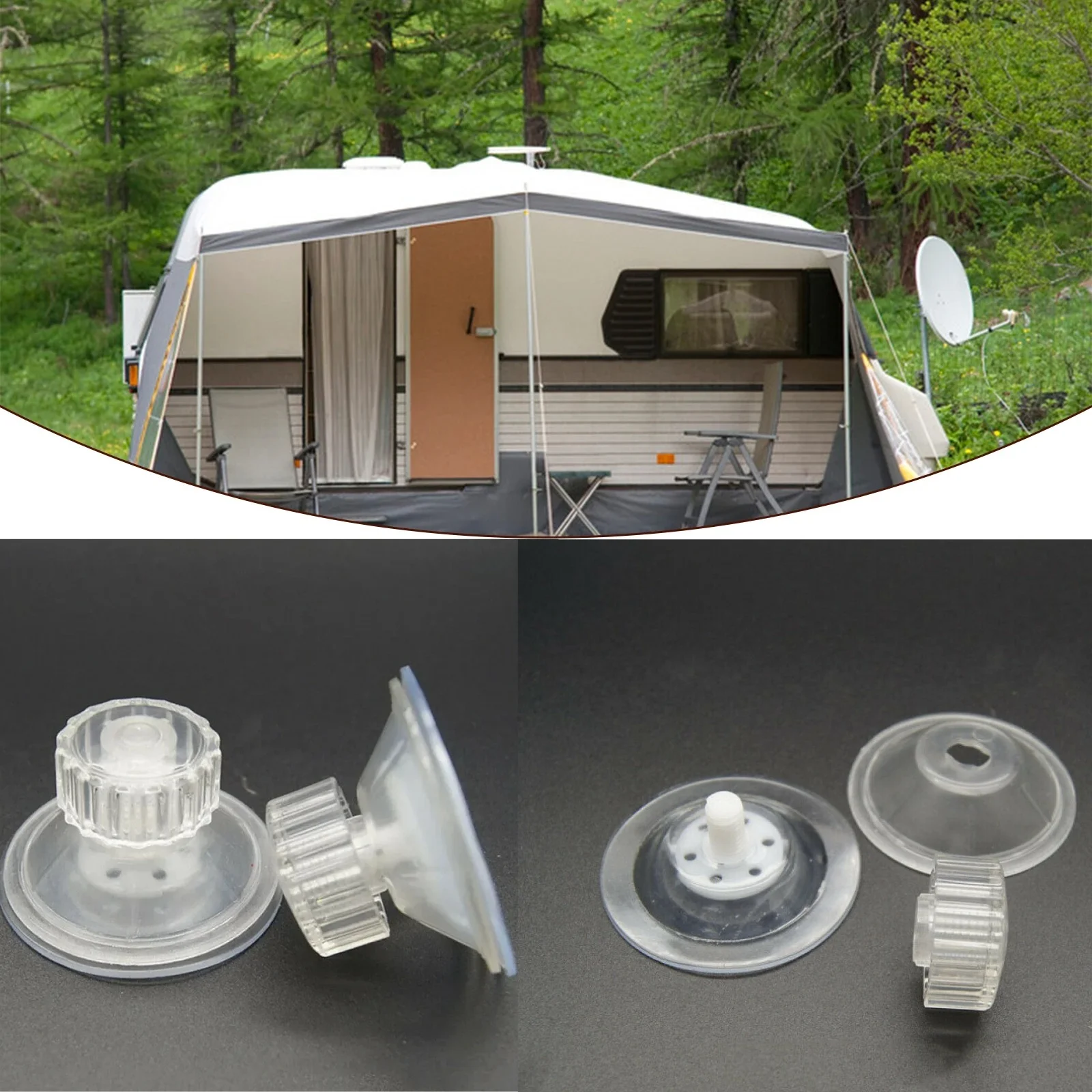 

1 шт./упак., тент с высокой ручкой для каравана, крепежные подушечки на присоске, органайзер для дома на колесах, тканевая стойка, крючок для кемпинга, аксессуары для автофургонов