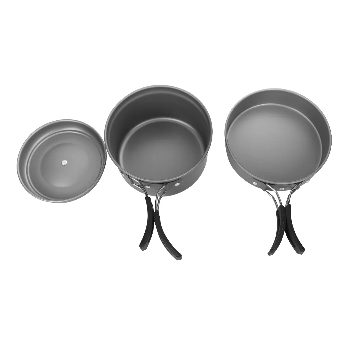 

Portable Camping Cookware Kit Folding Cookset Lightweight Durable Pot Pan Bowls Outdoor Cook Equipment with Bag for Hiking Backp