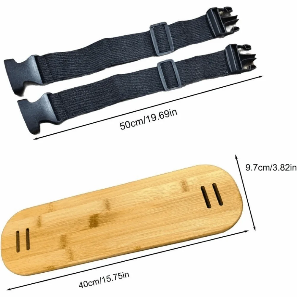 Replacement Adjustable Height Footrest Bamboo Wooden Foot Pedal With Rope Hanging Rope Foot Support Board Toddler
