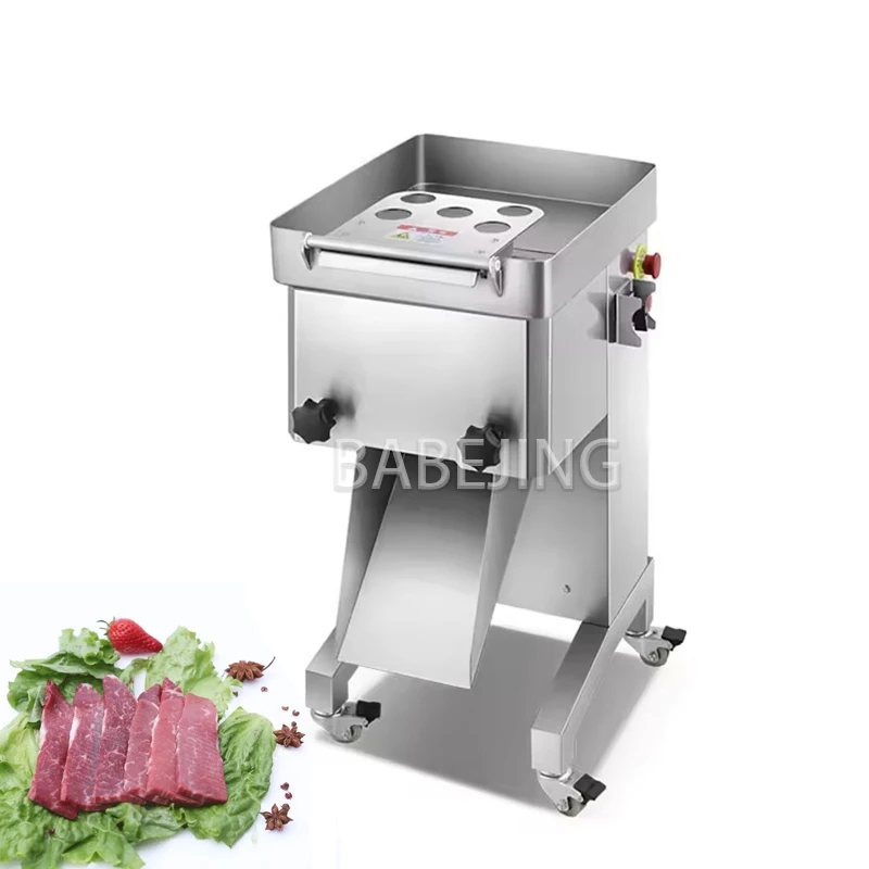 Товарная нарезка для говядины, электрическая нарезка для свежего мяса из нержавеющей стали, 220 В
