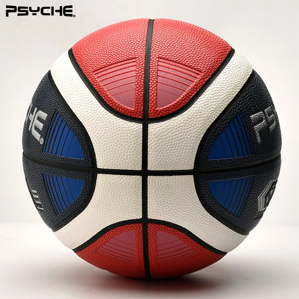 PSYCHE ขนาด 7 บาสเกตบอลมืออาชีพทนต่อการสึกหรอหนังนุ่มเกมบาสเกตบอลการฝึกอบรมการแข่งขันบาสเกตบอล ‌ สตรีทบอล