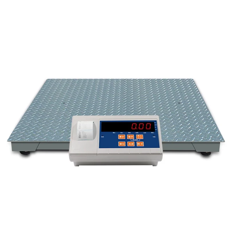 Floor scale 1-3 tons, printable self-adhesive receipt paper, ticket electronic scale, thickened and reinforced floor scale