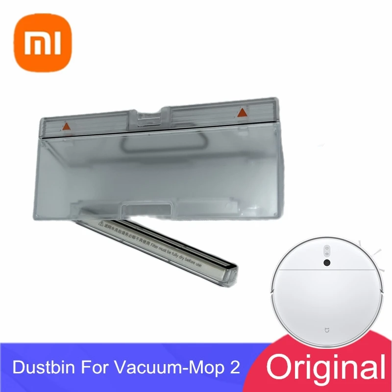 Original XIAOMI Dust Box Suitable For XiaoMi Vacuum Mop 2 Global Version Robot or Chinese Version 2C Dustbin Accessories