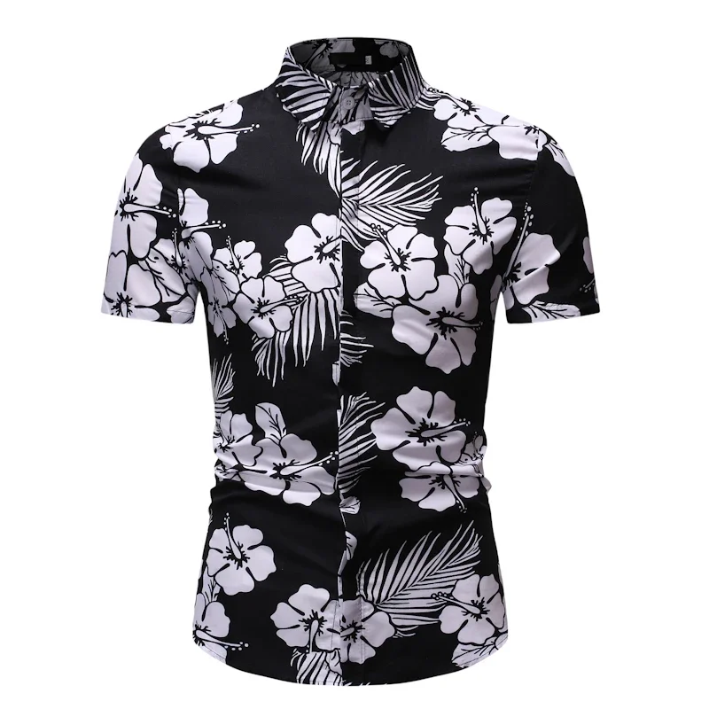 2023 New Summer Hawaiian Men\'s Shirt 3d Printed Floral Shirts for Men Casual Trend Fashion Clothing Tee Shirt Men Flowers Camisa