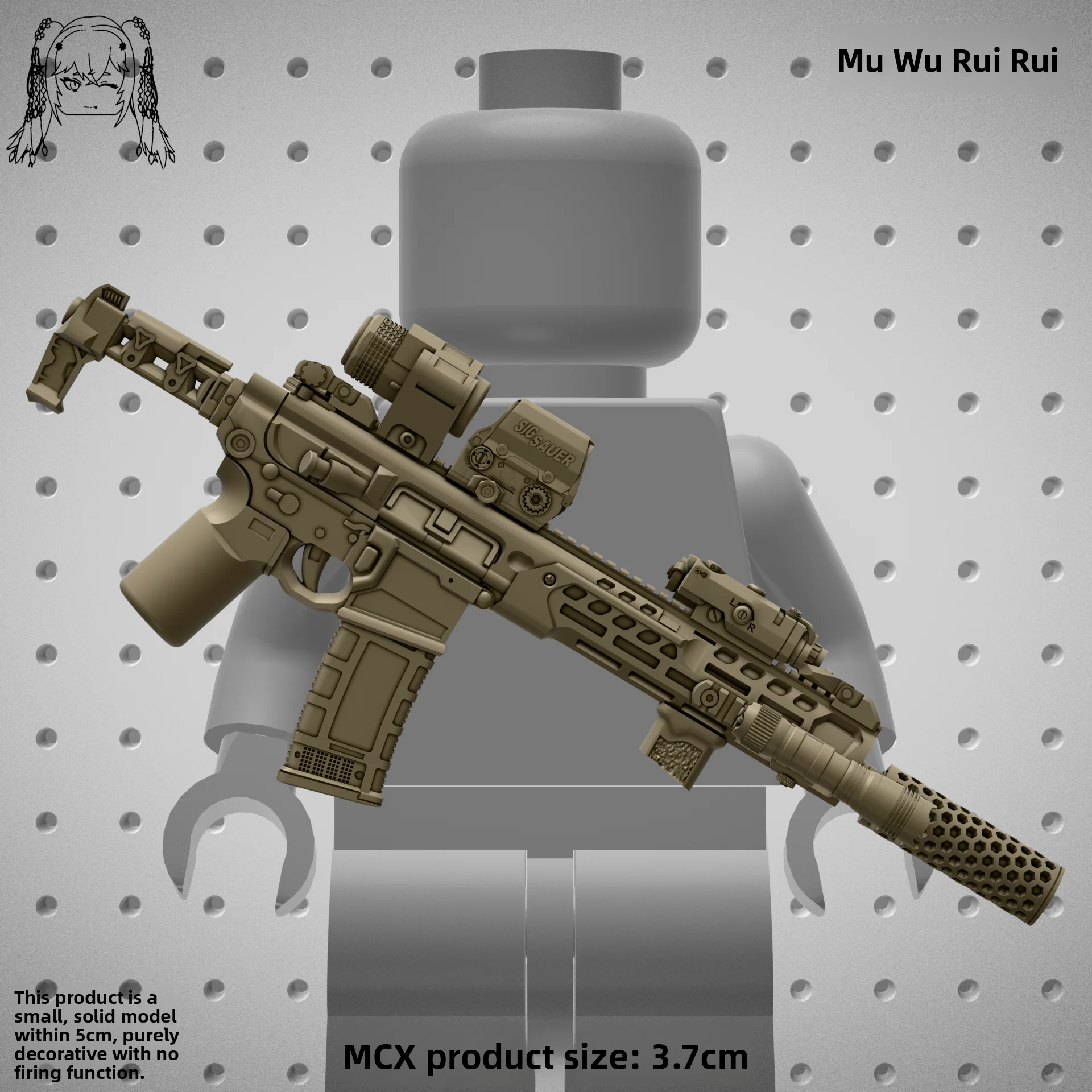 Rui Feng Building Blocks Delta MCXLT Modified Special Forces Soldier Weapons Assault Eating Chicken Secret Operation