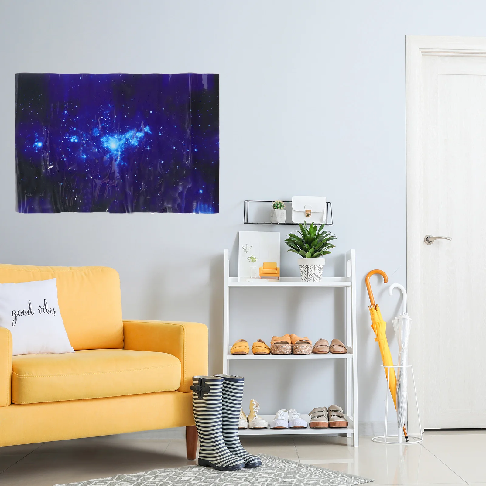 

Waterproof Aquarium Wall Sticker Thick Electrostatic Premium Space Pattern Fish Tank Decoration Ocean Underwater Cartoon