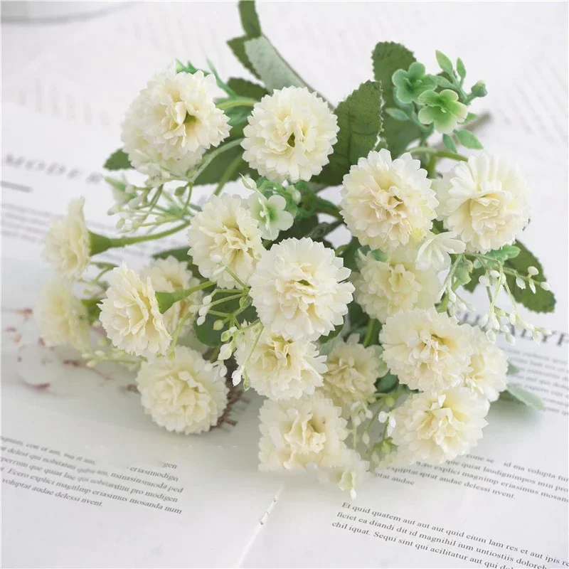 1pcs Simulated flower carnation, indoor home decoration in spring, summer, autumn, outdoor garden, various holiday decorations