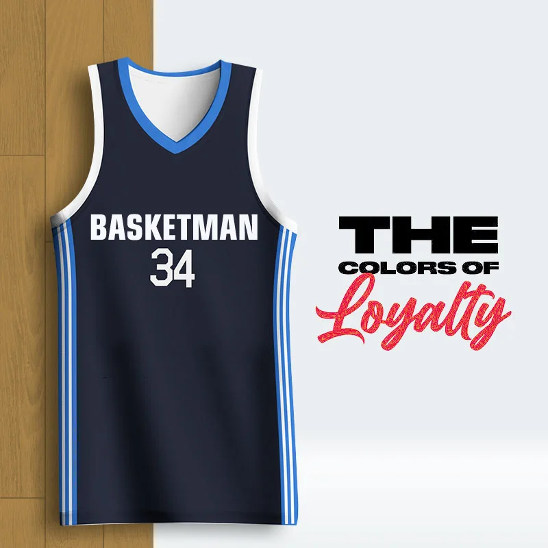 

BASKETMAN Basketball Jerseys For Men Customizable Full Sublimation Name Number Logo Printed Tank Top Fitness Training Tracksuits