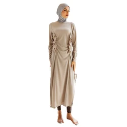 Musulmane Trajes de Bano Mujer Veiled Women Modest Muslim Swimsuit Set with Ear-covering Swim Cap for Women Burkini Islamique