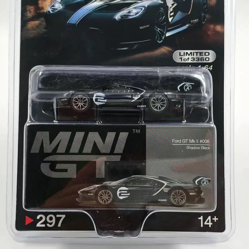 In stock 1:64 #297 GT MK II alloy miniature replica vehicle model, boy toy gift, room collection statue