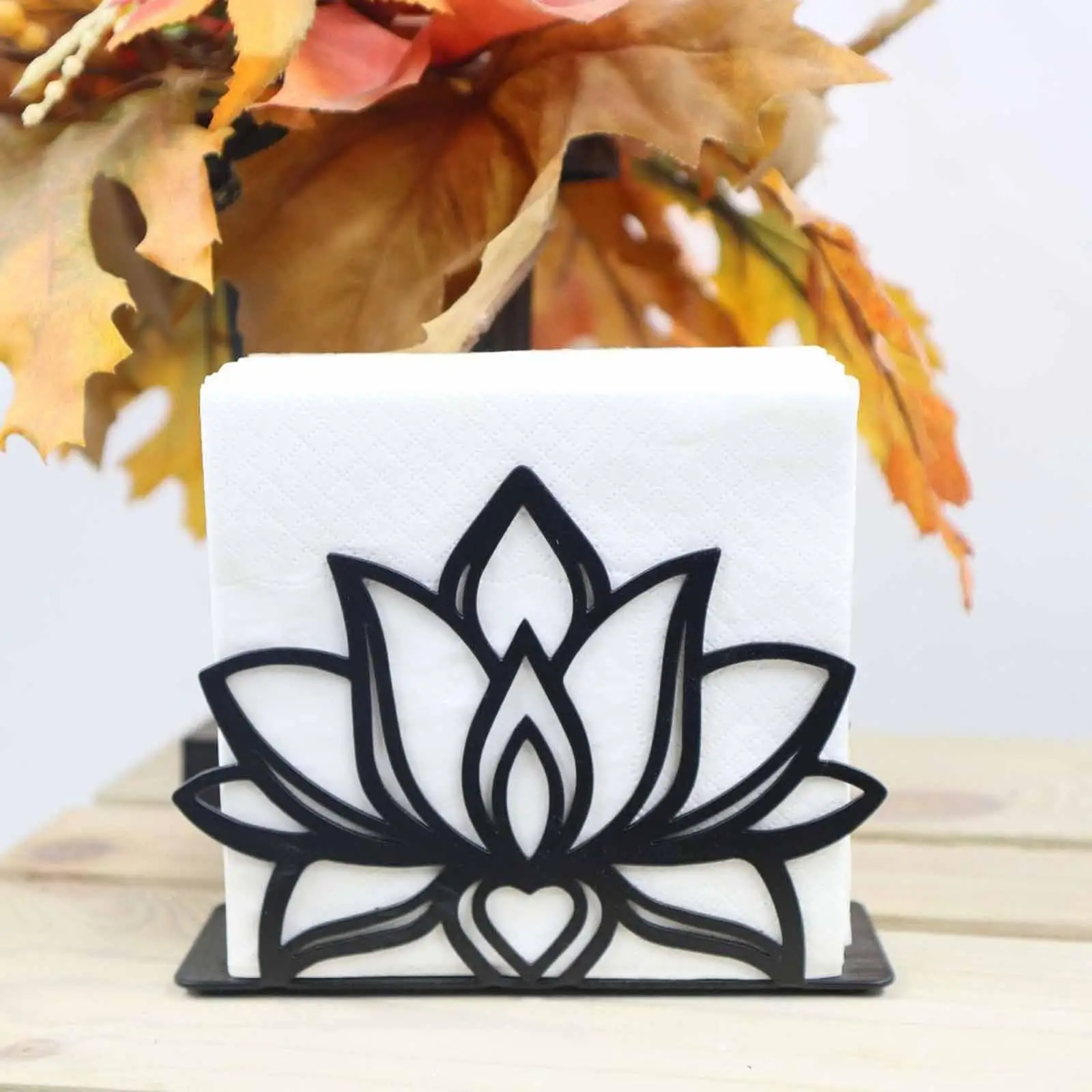 

Держатель для салфеток в виде лотоса, винтажный декоративный современный диспенсер для салфеток в фермерском доме, органайзер для вечеринки в фермерском доме, дома, кухни, ресторана