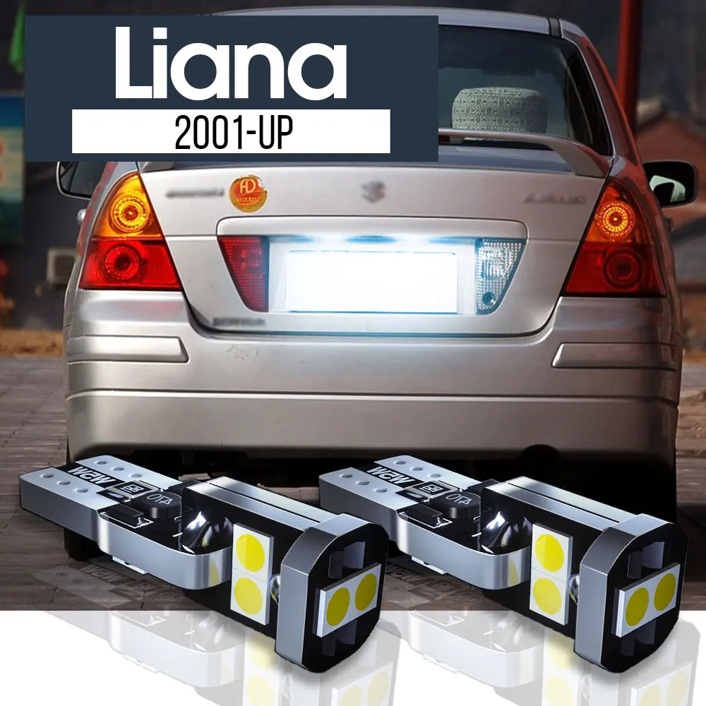 

2x LED License Plate Light Lamp Canbus Accessories For Suzuki Liana 2001-2021 2009 2010 2011 2012 2013 2014 2015 2016 2017 2018