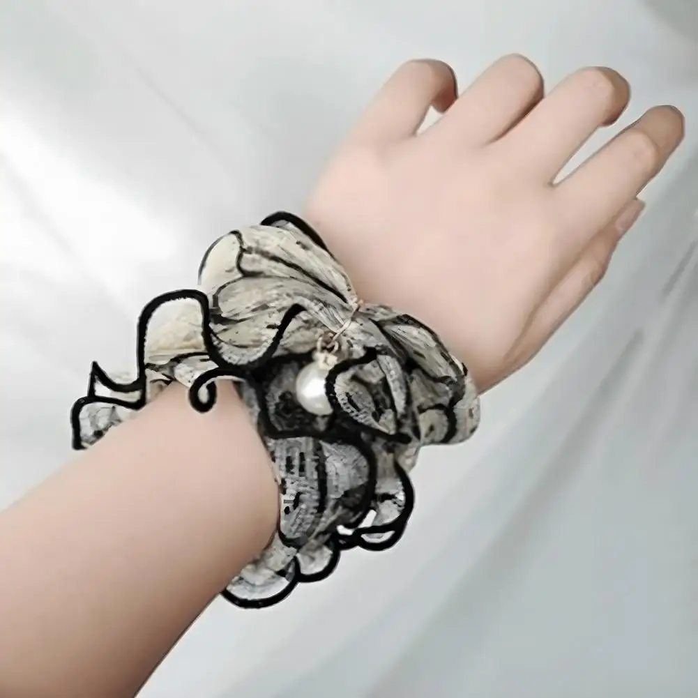 

Сетчатый шарф, дизайн с покрытием по краям, женский шарф, элегантный шарф из искусственного шелка с сетчатым дизайном, декор из искусственного жемчуга, легкий, мягкий для A