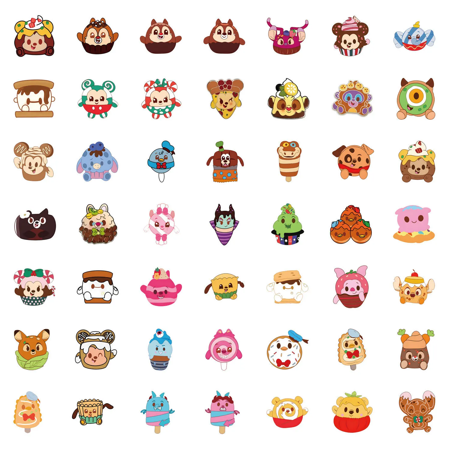 50 قطعة Kawaii Munchlings ديزني الكرتون ملصقات الشارات ل لوح التزلج القرطاسية الهاتف الثلاجة الغيتار لطيف الاطفال ملصق اللعب هدية