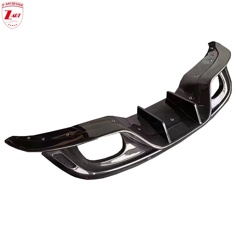 

Z-ART 2013-2019 Carbon Fiber Rear Diffuser for Jaguar F-Type Carbon Fiber Rear Lip for F Type S Carbon Fiber Rear Chin + Exhaust