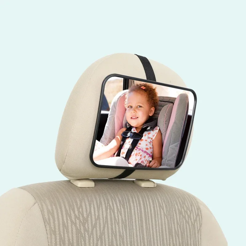 Adjustable Wide Car Rear Seat View Mirror Baby/Child Seat Car Safety Mirror Monitor Headrest Car Interior Mirror