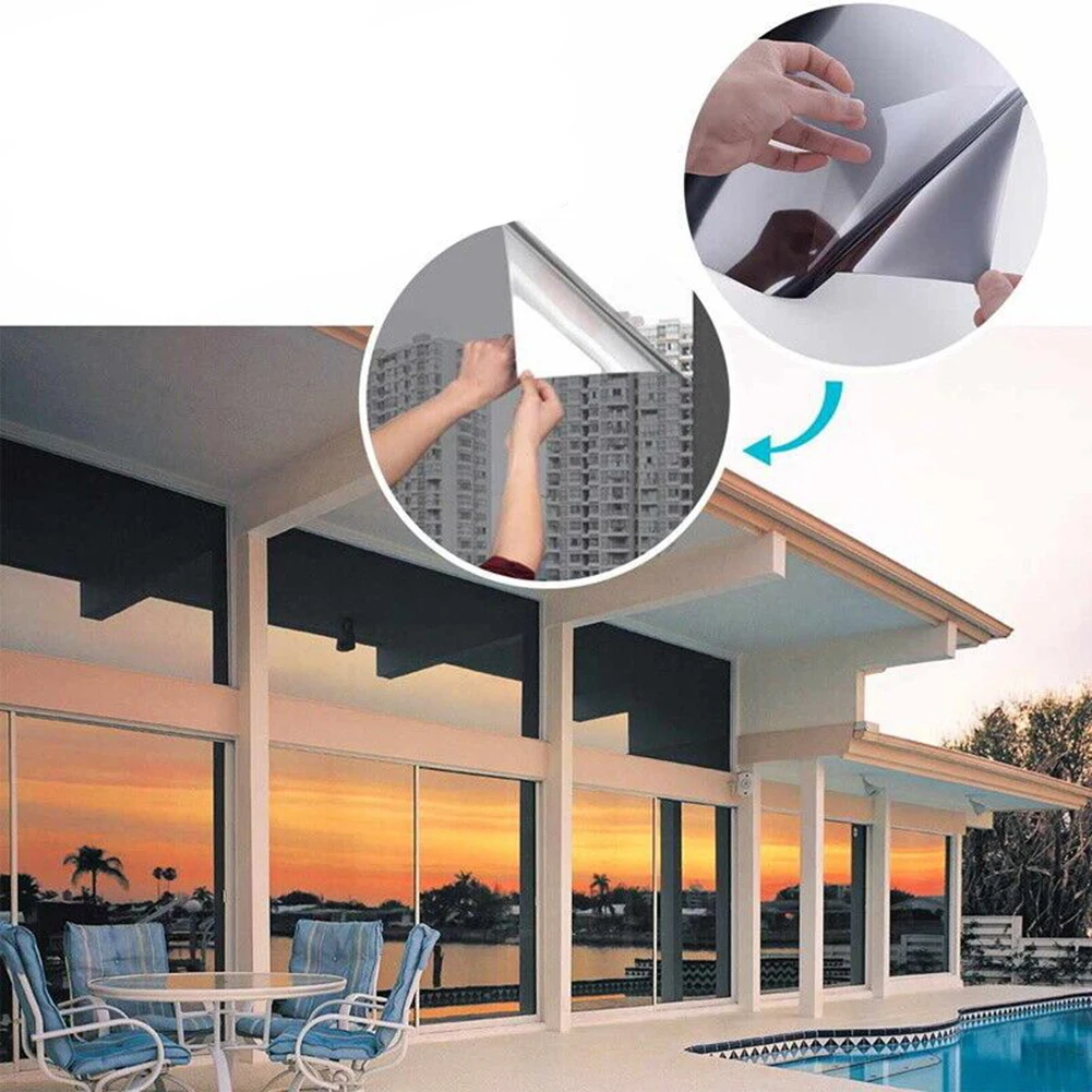 Glass Sticker Heat Control Window Film Home Window Tint Easy To Install Heat Insulation Infrared Protection For Bedrooms