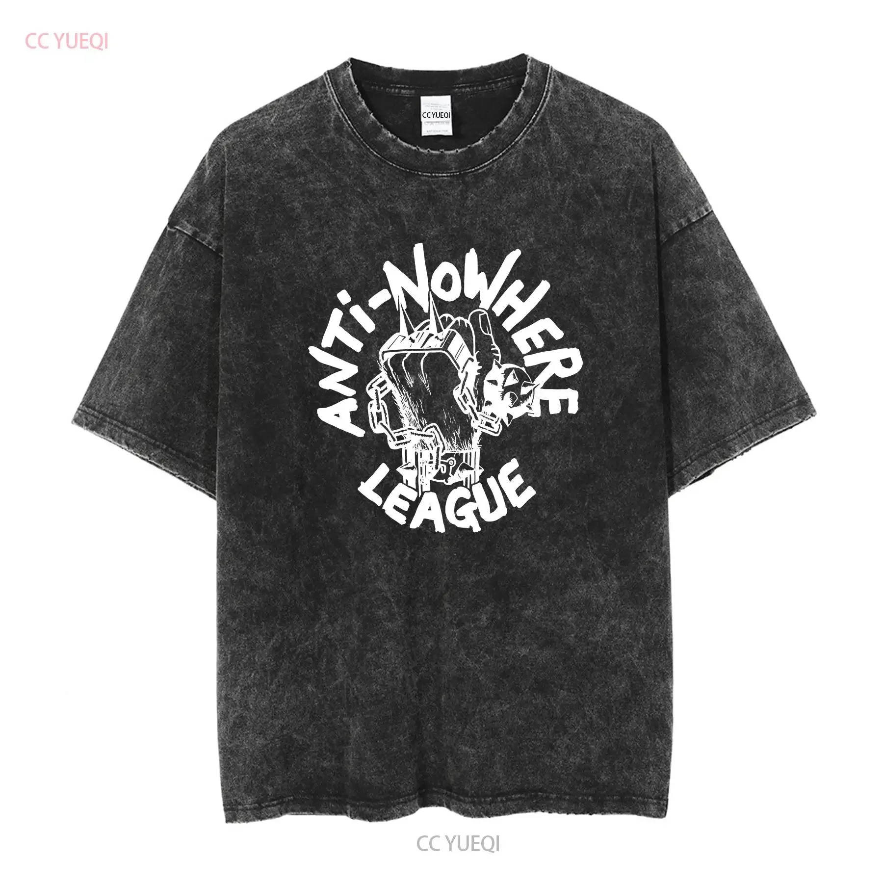 VINTAGE 80s ANTI NOWHERE LEAGUE PUNK ROCK HARDCORE TOUR CONCERT PROMO T SHIRT long sleeves vintage Washed Top For Everyday Wear