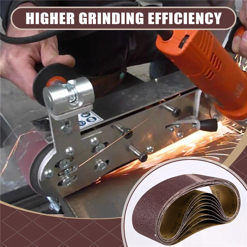 

WCS-10PCS 75X533mm Sanding Belts Aluminum Oxide 3X21in Abrasive Belts P60