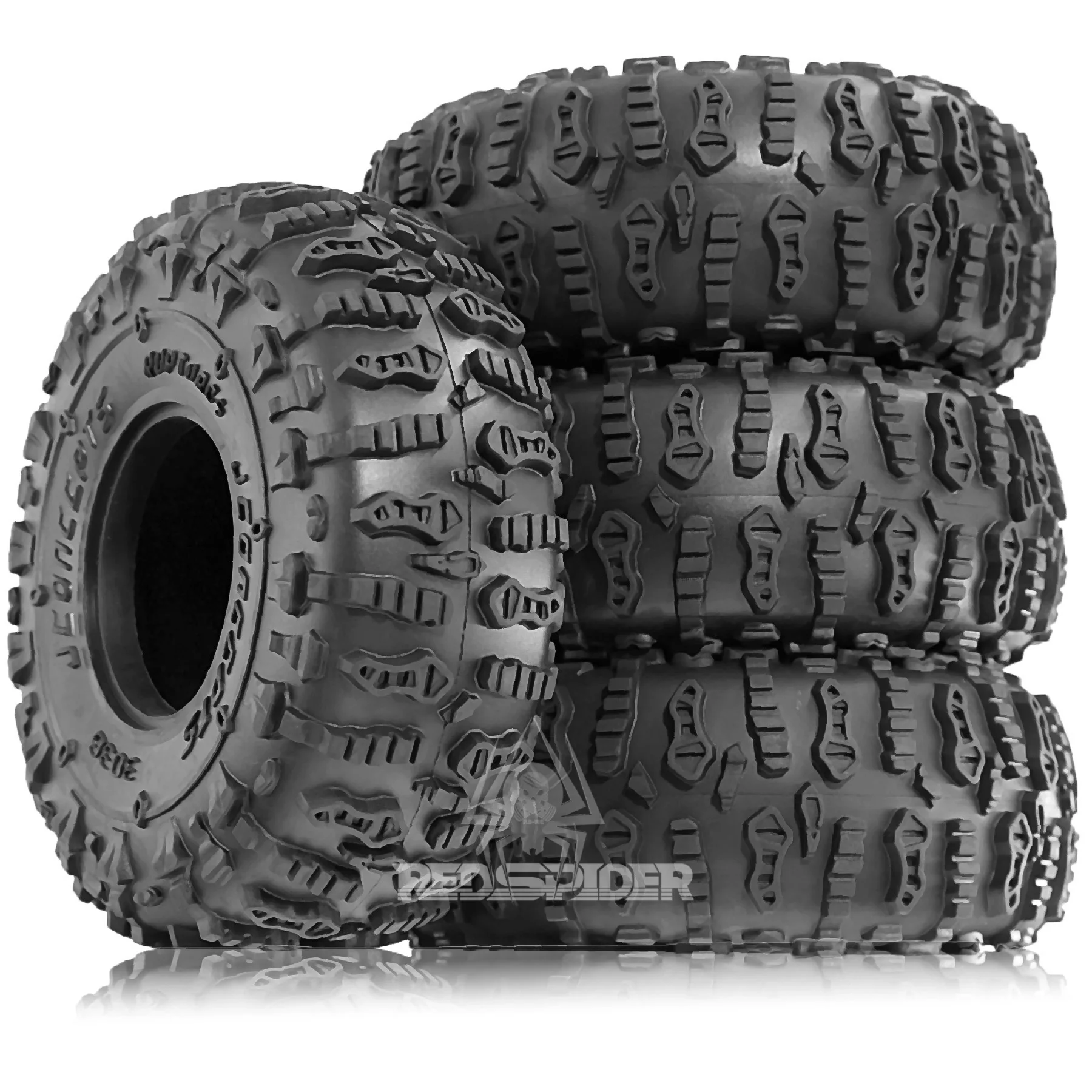 RC Crawler  Tires 4PCS OD 125mm Tyre Replacement for 1/10 Traxxas TRX4 SCX10 90046 90047 CC01 RC Rock Crawler