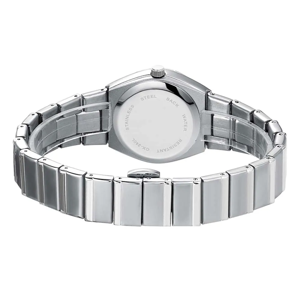 Nuovo orologio da donna Orologio da polso rotondo al quarzo tempestato di diamanti Data Orologio luminoso impermeabile in acciaio inossidabile Orologio da donna Relojes Para