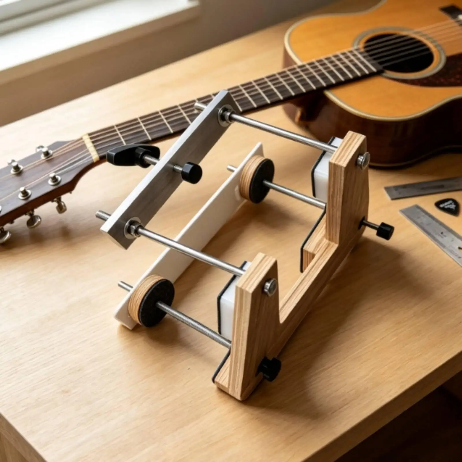 Guitar Neck Removal Jig Acoustic Neck Reset Jig Wooden for Workshop