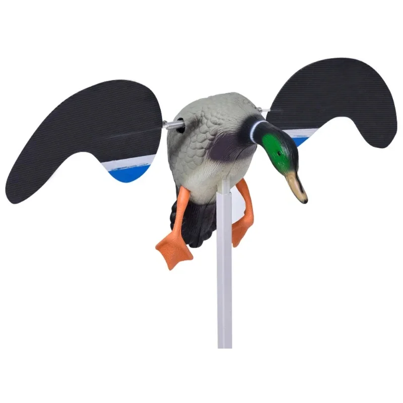 B-M Outdoor Hunting Decoy Duck Wireless Remote Control Electric Simulation Decoy Wind Rotating Garden Pastoral Decoration