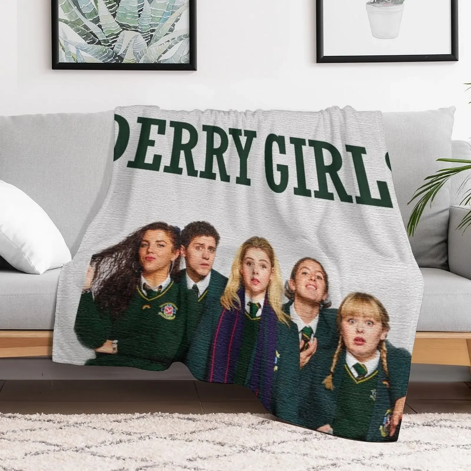 derry girls Throw Blanket Plaid Blankets For Sofas Blankets