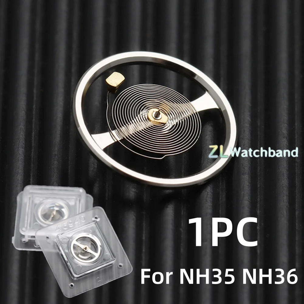 1PC Watch Movement Accessories Brand New NH35 Balance wheel, NH36 Balance Wheel White Balance Wheel With Hairspri for Watchmaker