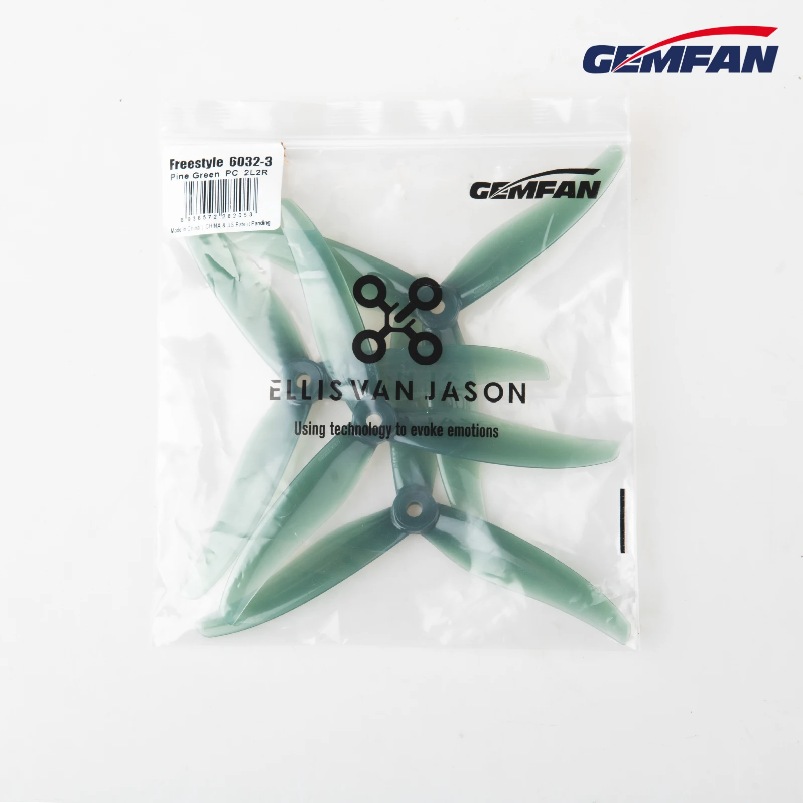 6Pairs(6CW+6CCW) Gemfan Freestyle 6032 6X3.2X3 3-Blade Propeller (Ellis Van Jason Edition) for FPV 6inch Drone BOB57 Cinematic